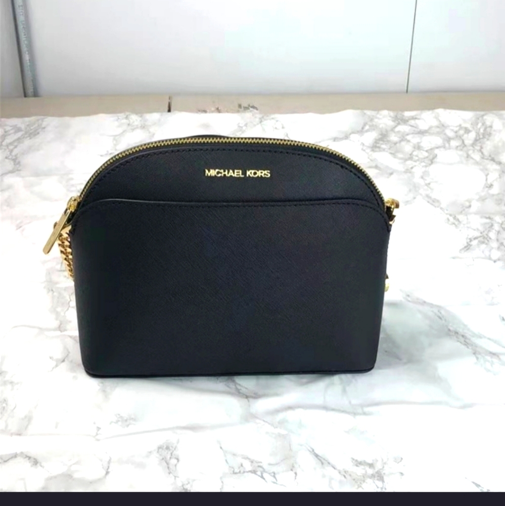 Michael Kors Black Dome Crossbody